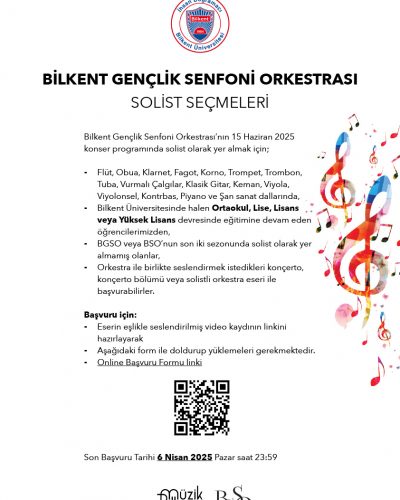 BGSO 2024-25 Bahar Solist Seçmeleri Duyurusu